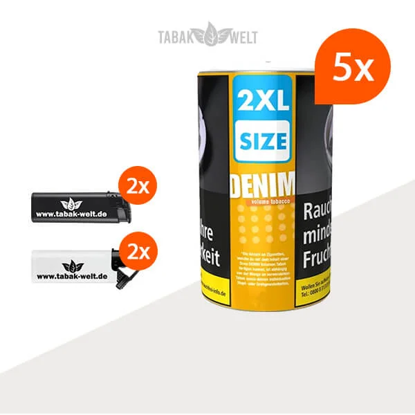 denim-volumentabak-xxl-5x-dose-mit-feuerzeugen