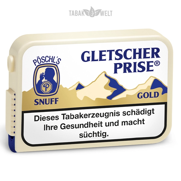 Gletscherprise Gold Schnupftabak Dose Gletscherprise Gold Schnupftabak Dose