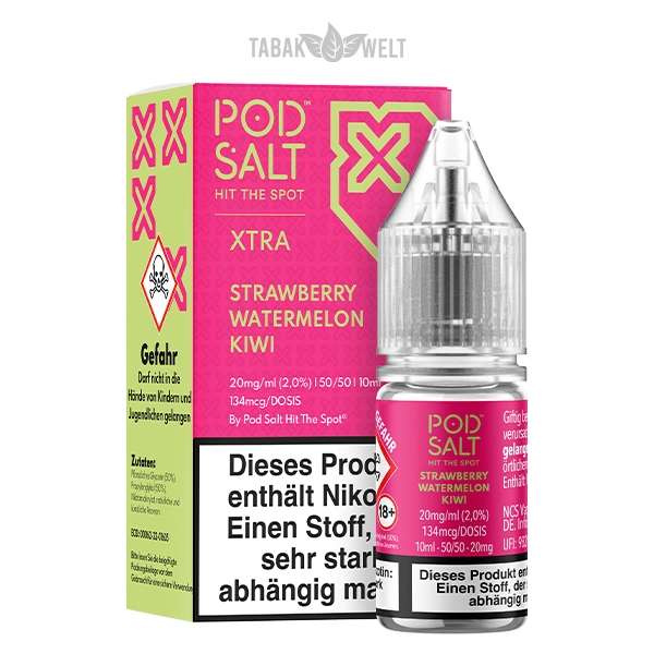 Pod Salt Xtra E-Liquid Strawberry Watermelon Kiwi Variante