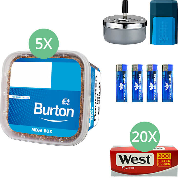 Burton Blue Mega Box 5 x 300g mit 4000 Hülsen