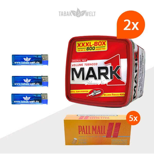 Mark 1 Volumentabak XXXL 2x Box mit 1000 Allround Xtra Hülsen Mark 1 Volumentabak XXXL 2x Box mit 1000 Allround Xtra Hülsen