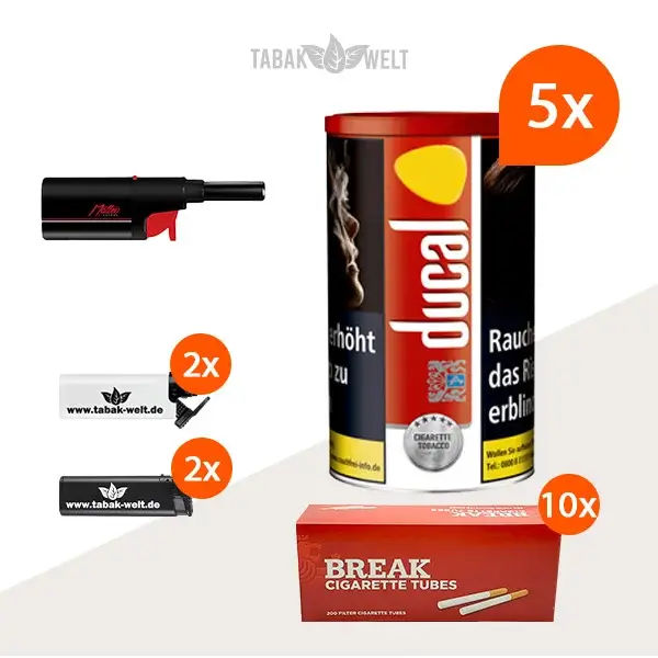 ducal-red-feinschnitt-tabak-5x-dose-mit-2000-king-size-huelsen