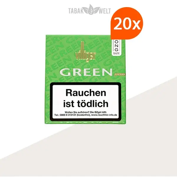 20X Villiger Zigarillos Long Green Filter