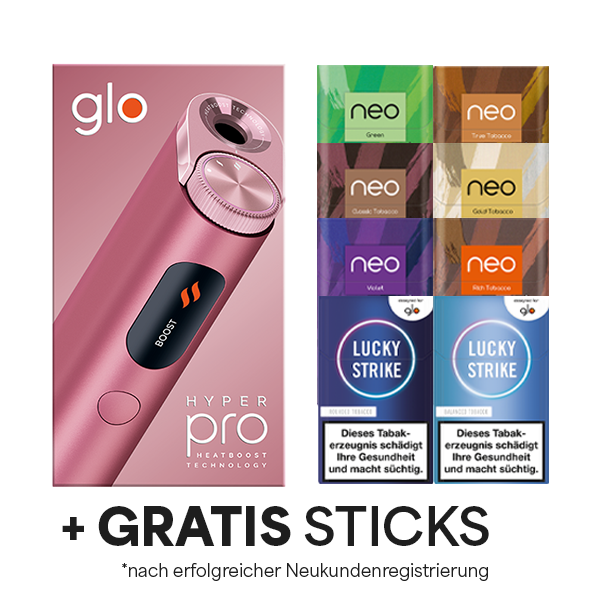 Glo Hyper Pro Quartz Rose plus Sticks