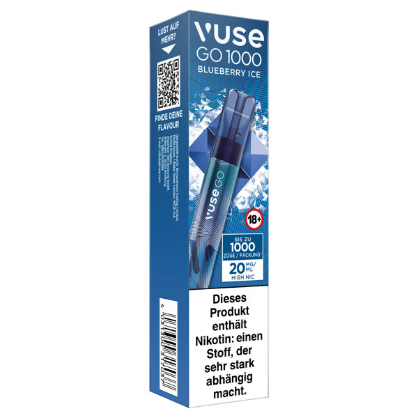 Vuse GO 1000 Blueberry Ice 20mg Einweg E-Zigarette