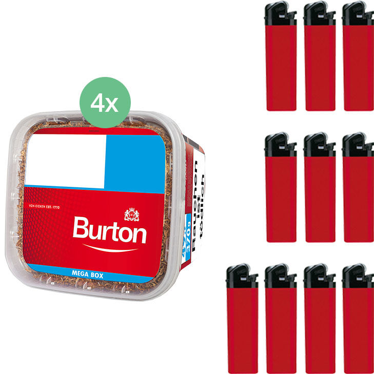 Burton 4 x 290g mit Feuerzeugen