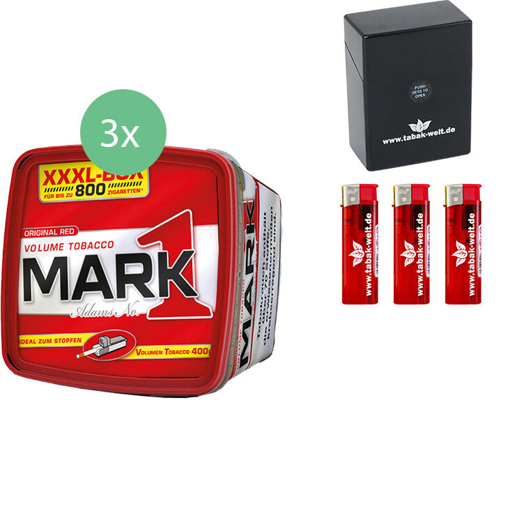 Mark 1 - 3 x 400g mit Zigarettenbox