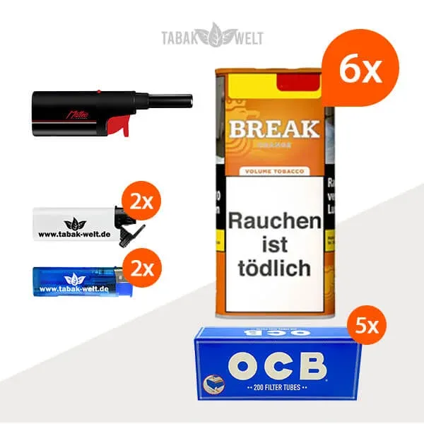 break-orange-volumentabak-6x-dose-mit-1000-huelsen-und-stabfeuerzeug