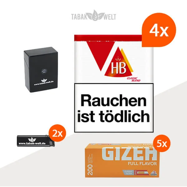hb-feinschnitt-tabak-classic-blend-4x-dose-mit-1000-filterhuelsen