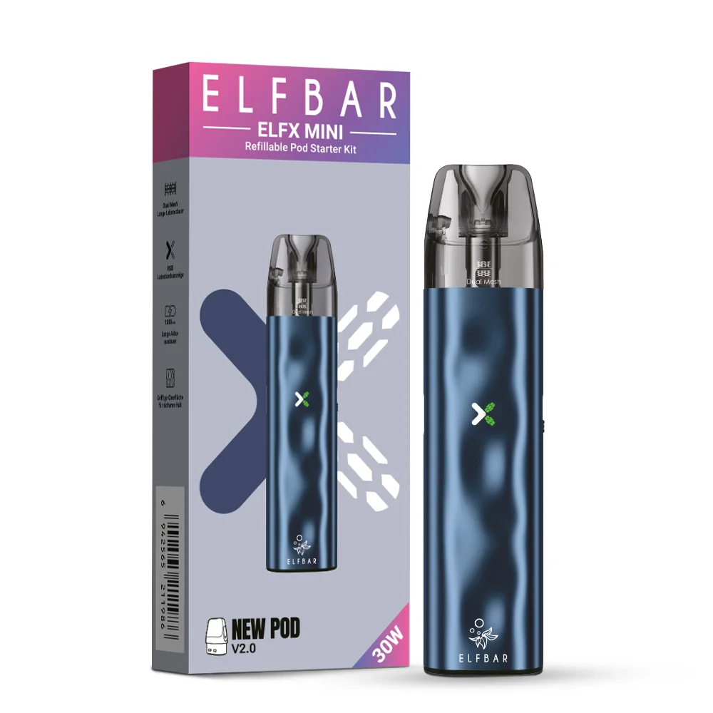 Elfbar Elfx Mini Pod Kit E-Zigarette in der Farbe Ocean