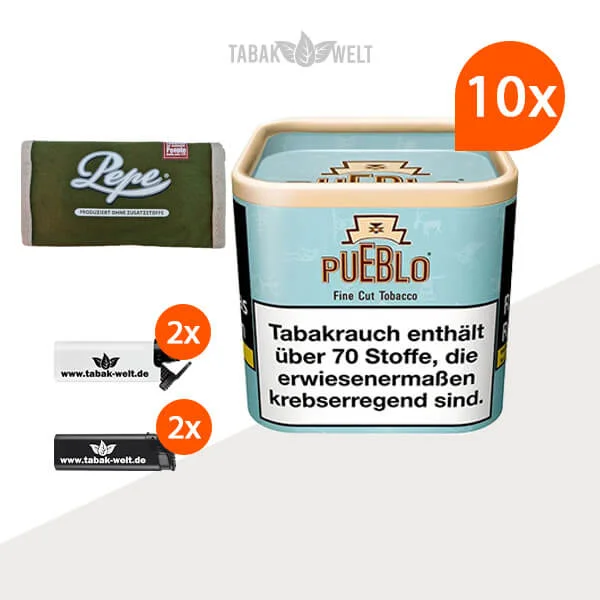 pueblo-blue-feinschnitttabak-10x-dose-mit-pepe-tabaktasche pueblo-blue-feinschnitttabak-10x-dose-mit-pepe-tabaktasche