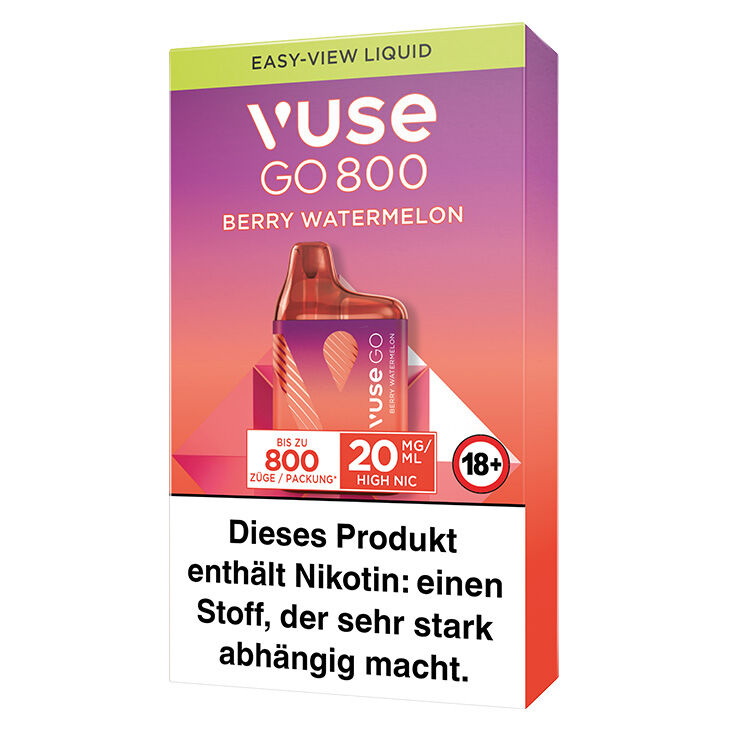 Vuse GO 800 Berry Watermelon 20 mg Einweg E-Zigarette 