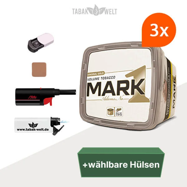 mark-1-original-gold-volumentabak-3-x-eimer-mit-waehlbaren-huelsen-und-stabfeuerzeug mark-1-original-gold-volumentabak-3-x-eimer-mit-waehlbaren-huelsen-und-stabfeuerzeug