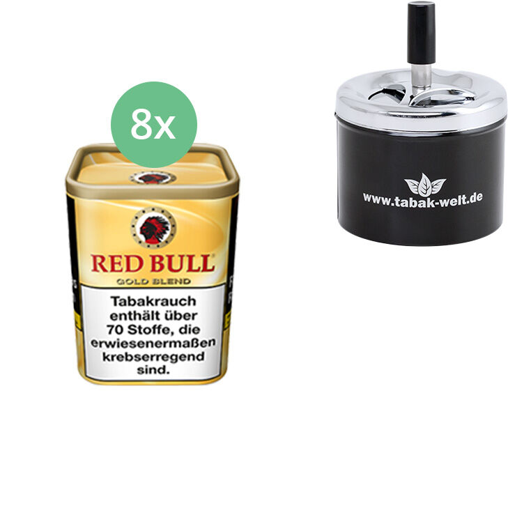 8 x Red Bull Gold Blend mit nur Drehaschenbecher