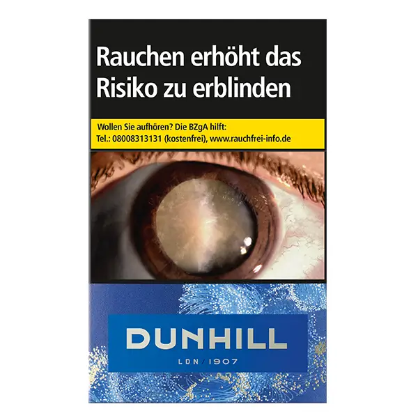 Die Dunhill Zigaretten Blue im Original Pack 