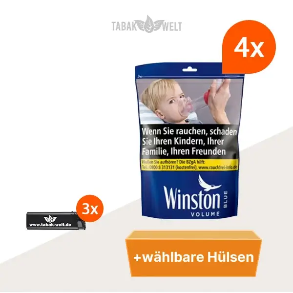 winston-blue-volumentabak-4x-beutel-mit-waehlbaren-huelsen