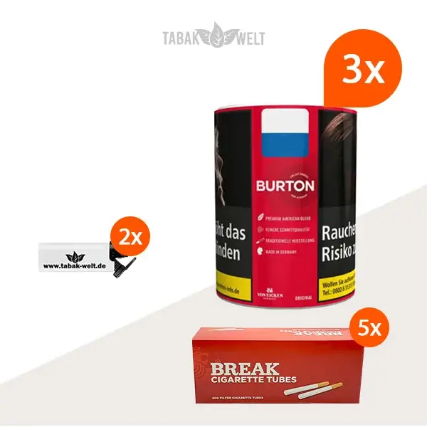 burton-original-feinschnitt-tabak-3x-dose-mit-1000-king-size-huelsen-und-sturmfeuerzeugen burton-original-feinschnitt-tabak-3x-dose-mit-1000-king-size-huelsen-und-sturmfeuerzeugen