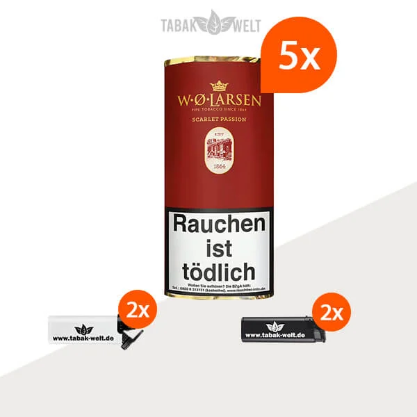 5x-w.-o.-larsen-scarlet-passion-50g-mit-feuerzeuge