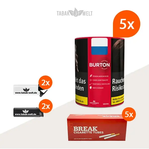 burton-original-feinschnitt-tabak-5x-dose-mit-1000-king-size-huelsen burton-original-feinschnitt-tabak-5x-dose-mit-1000-king-size-huelsen