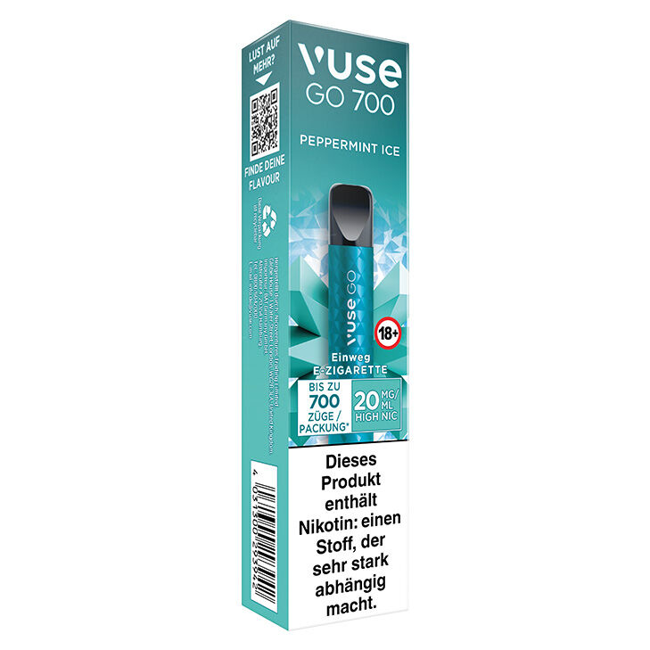 Vuse Go 700 Peppermint Ice 20mg Einweg E-Zigarette