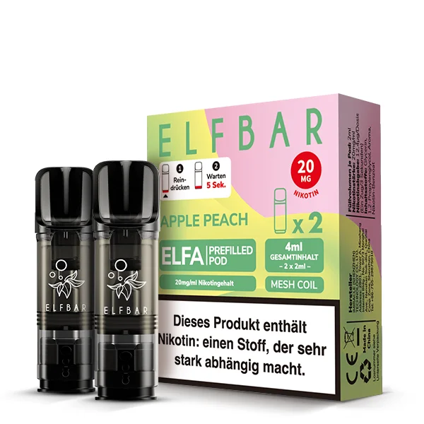 Elfbar Elfa 20mg Apple Peach Pod für E-Zigarette