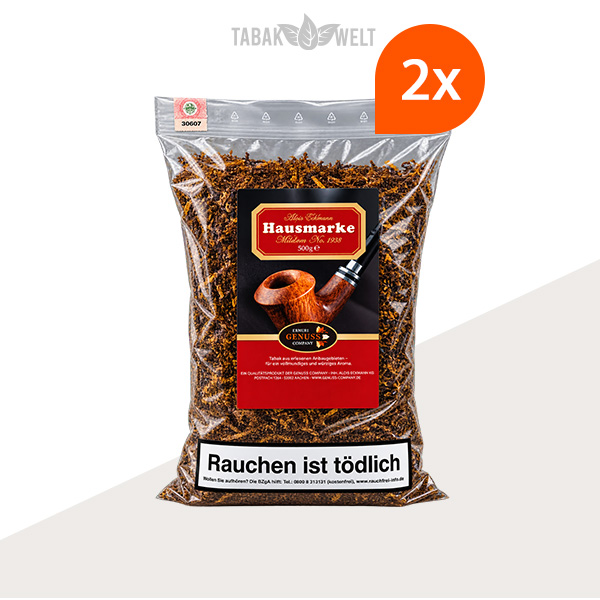 Ermuri Hausmarke No. 1 92 Pfeifentabak 2 x Beutel