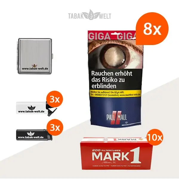 pall-mall-red-volumentabak-8x-beutel-mit-2000-filterhuelsen-und-etui