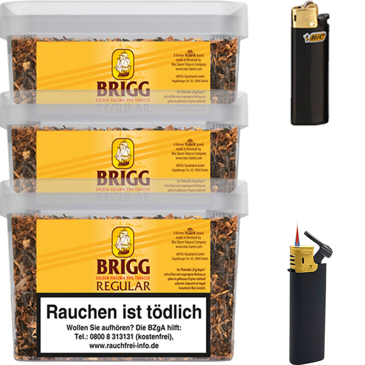 Brigg Regular 3 x Eimer mit Feuerzeugen