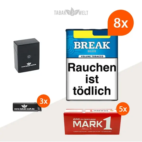 break-blue-l-volumentabak-8x-dose-mit-1000-king-size-huelsen-und-etui