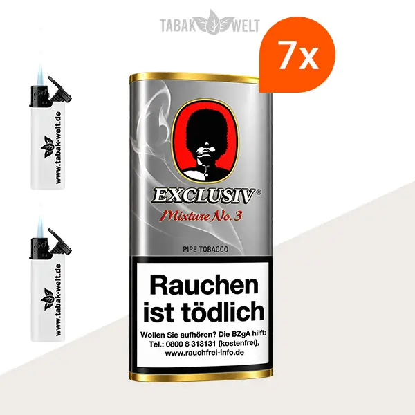 Exclusiv Mixture No. 3 First Class Pfeifentabak – 7-g-Pouch
