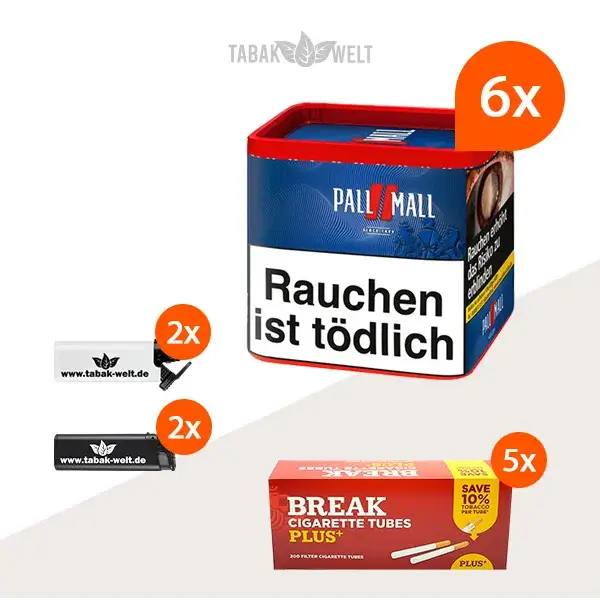 pall-mall-red-volumentabak-6x-dose-mit-feuerzeugen