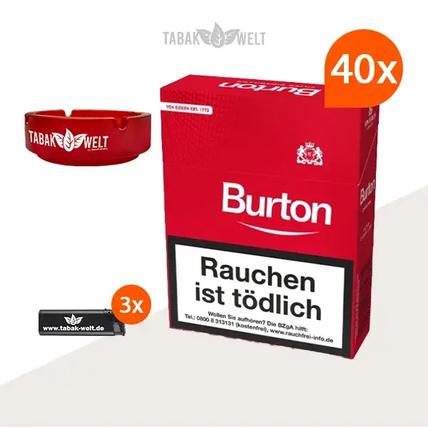 40x-burton-original-zigarillos-xl-mit-feuerzeuge-und-glasaschenbecher