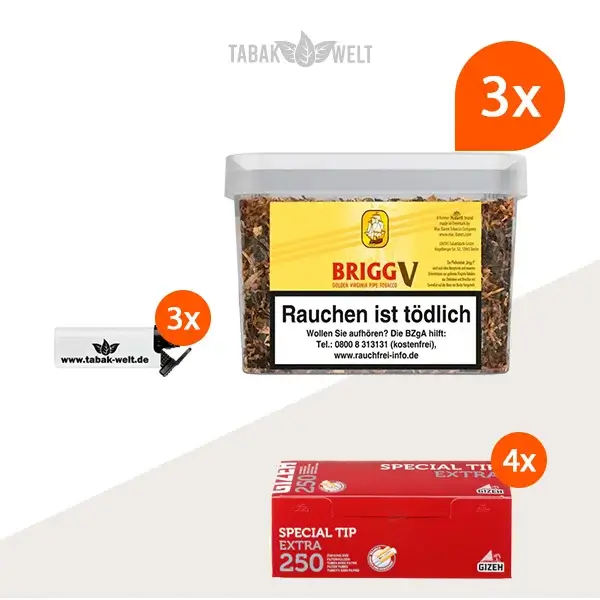 brigg-v-vanilla-pfeifentabak-3x-eimer-mit-1000-special-tip-extra-huelsen