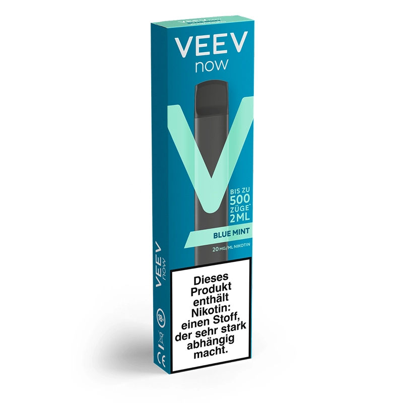 veev now blue mint verpackung seitlich
