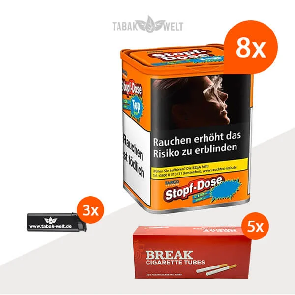 fargo-volumentabak-8x-stopf-dose-klein-mit-1000-huelsen