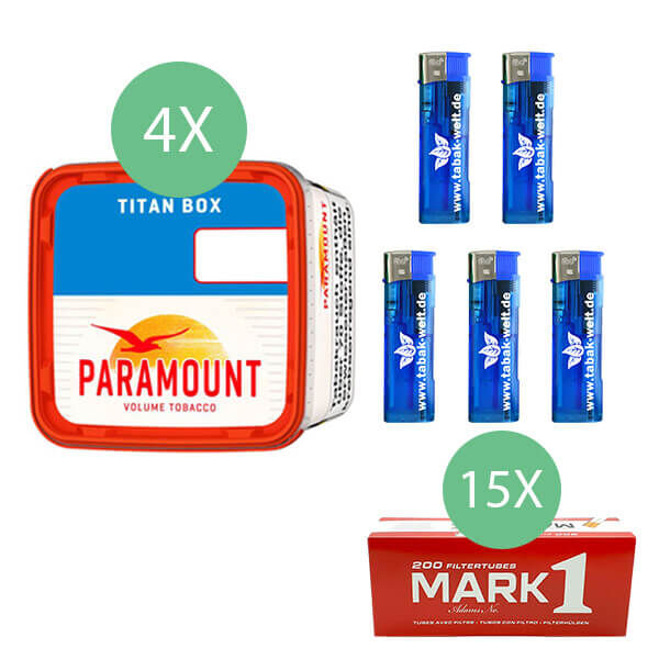 4 x Paramount Titan Box mit 3000 Mark Hülsen