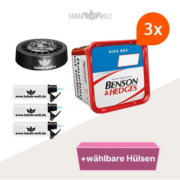 benson-und-hedges-3-x-giga-box-red-mit-waehlbaren-filterhuelsen-und-aschenbecher