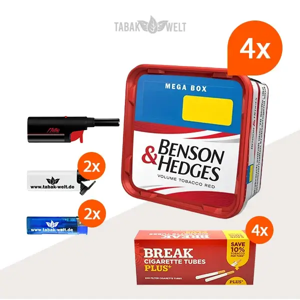 benson-und-hedges-red-volumentabak-4-x-mega-box-mit-1000-break-plus-huelsen