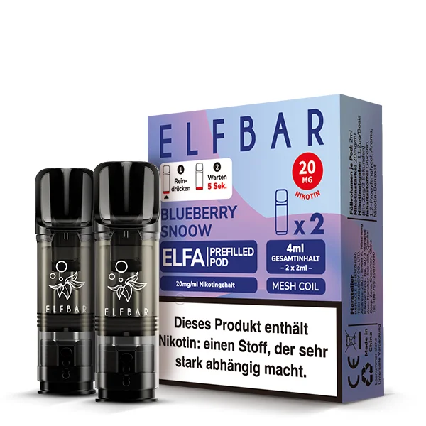 Elfbar Elfa Blueberry Snow Pod für E-Zigarette