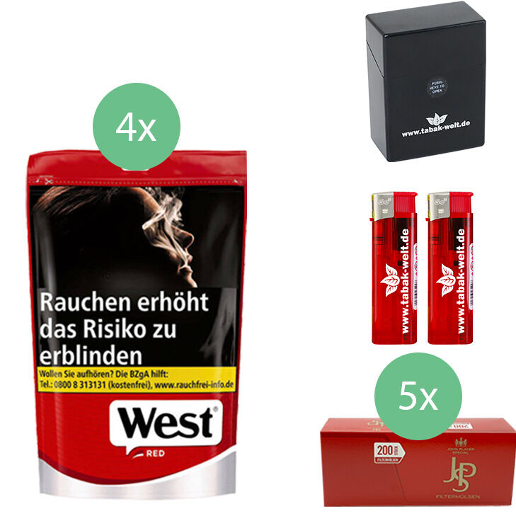 West Red 4 x 100g mit 1000 Hülsen