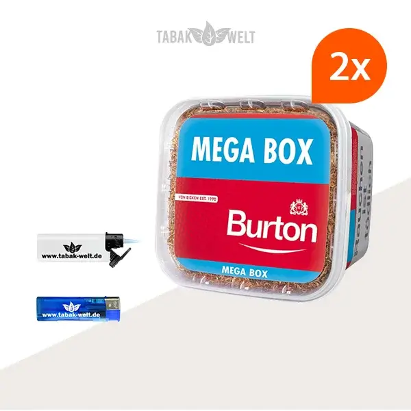 burton-red-volumentabak-2x-mega-box-mit-feuerzeugen