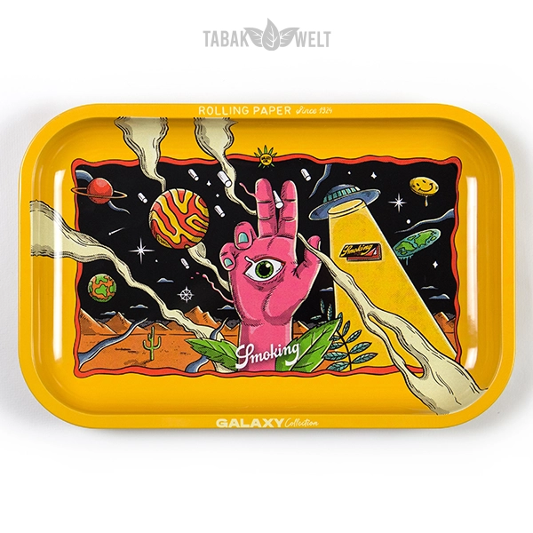 Smoking Tray Earth mit Deckel 34 x 27,5 cm