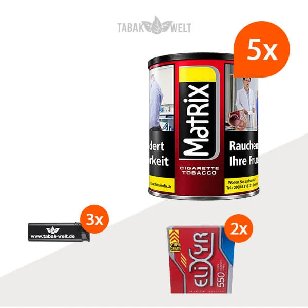 Matrix Red Feinschnitt 5 x Dose mit 1100 Hülsen