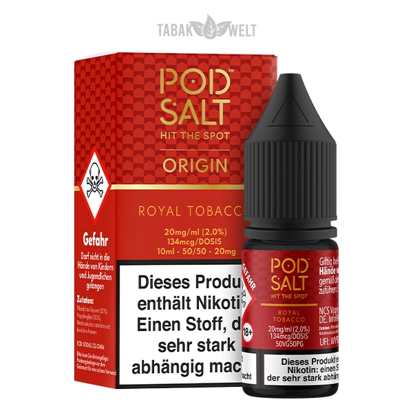 Pod Salt Origin E-Liquid Royal Tobacco 10 ml 20 mg/ml