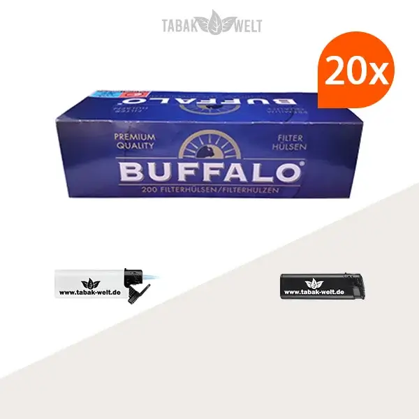 20x-buffalo-king-size-filterhuelsen-200er-4000-stueck-mit-feuerzeugen