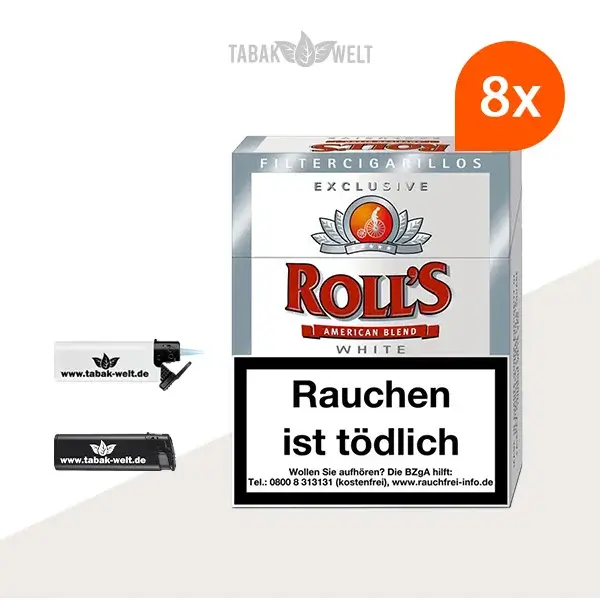 8x-rolls-exclusive-white-zigarillos-mit-feuerzeuge
