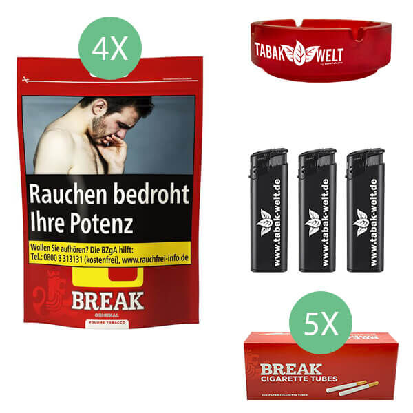 4 x Break Original Beutel mit 1000 Break hülsen