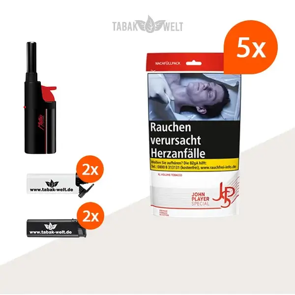 john-player-volumentabak-5x-beutel-mit-stabfeuerzeug