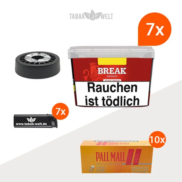 break-volumentabak-7x-mega-box-mit-pall-mall-huelsen