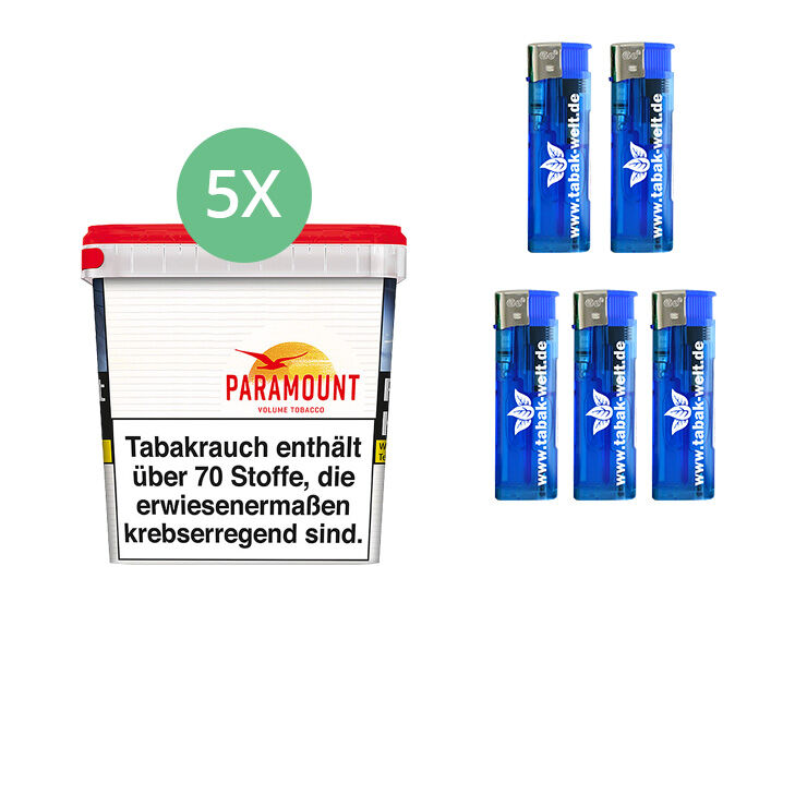 Paramount Giga Box 5 x 260g mit Feuerzeugen